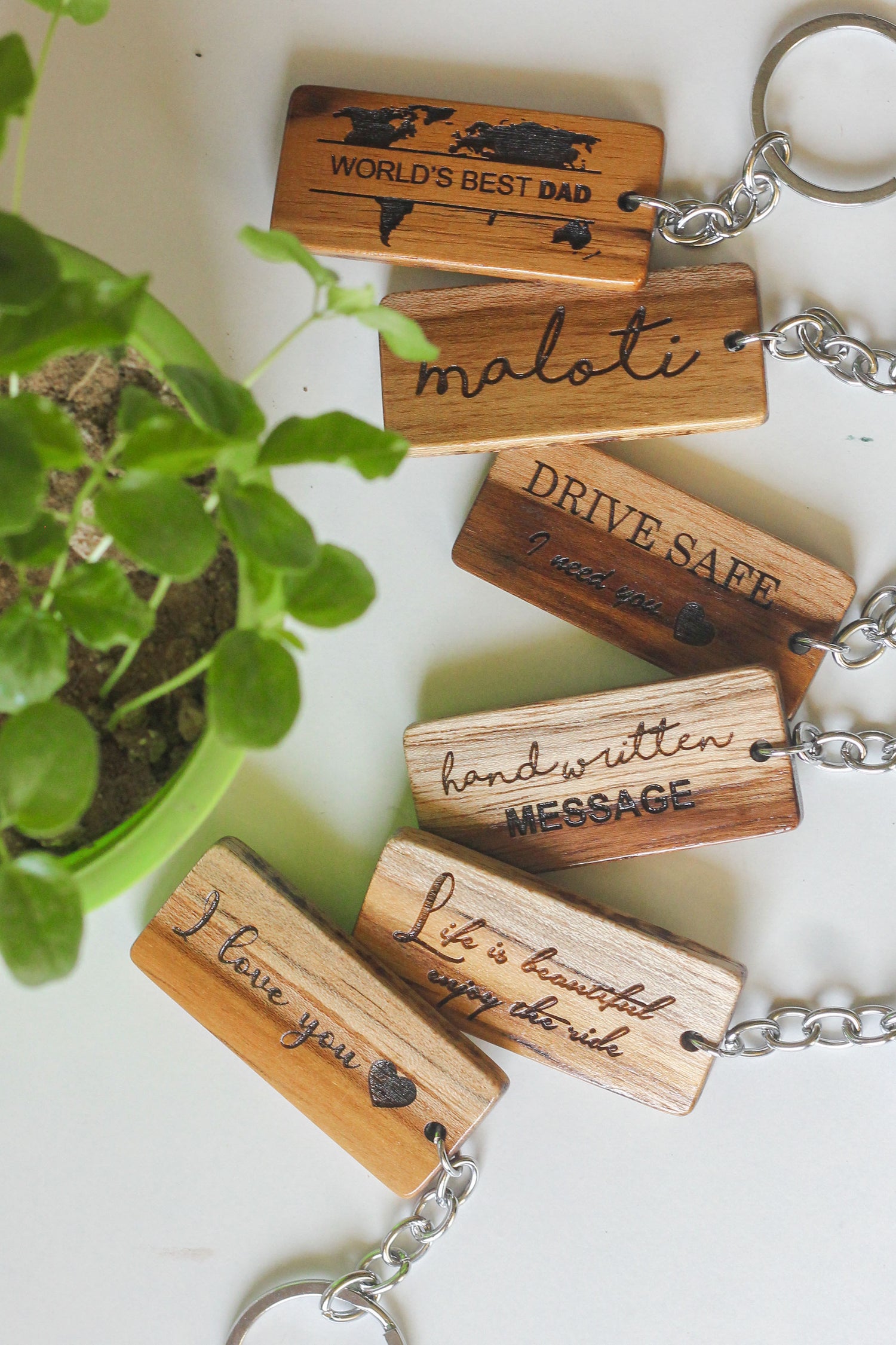 Bamboo & Wooden keychains