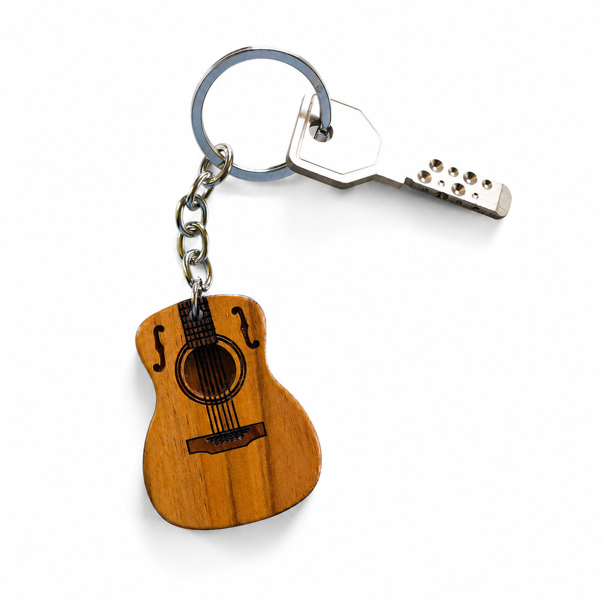 Wooden Guitar Keychain | FULKERYA
