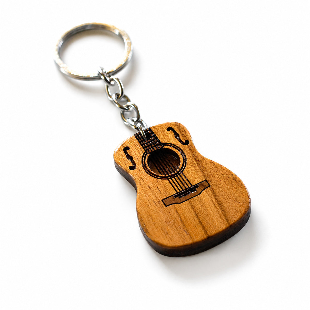 Wooden Guitar Keychain | FULKERYA
