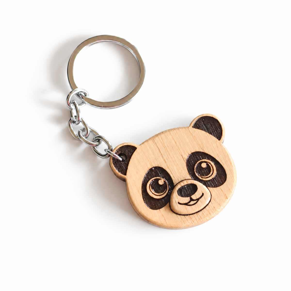 Wooden Panda Keychain | FULKERYA