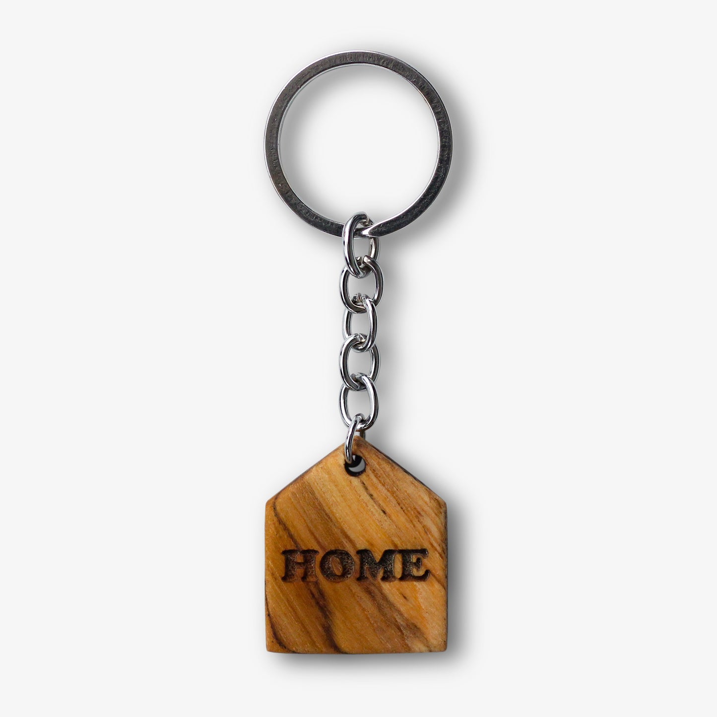 Wood Home Keychain - Eco-Friendly Keychain for a Homely Touch