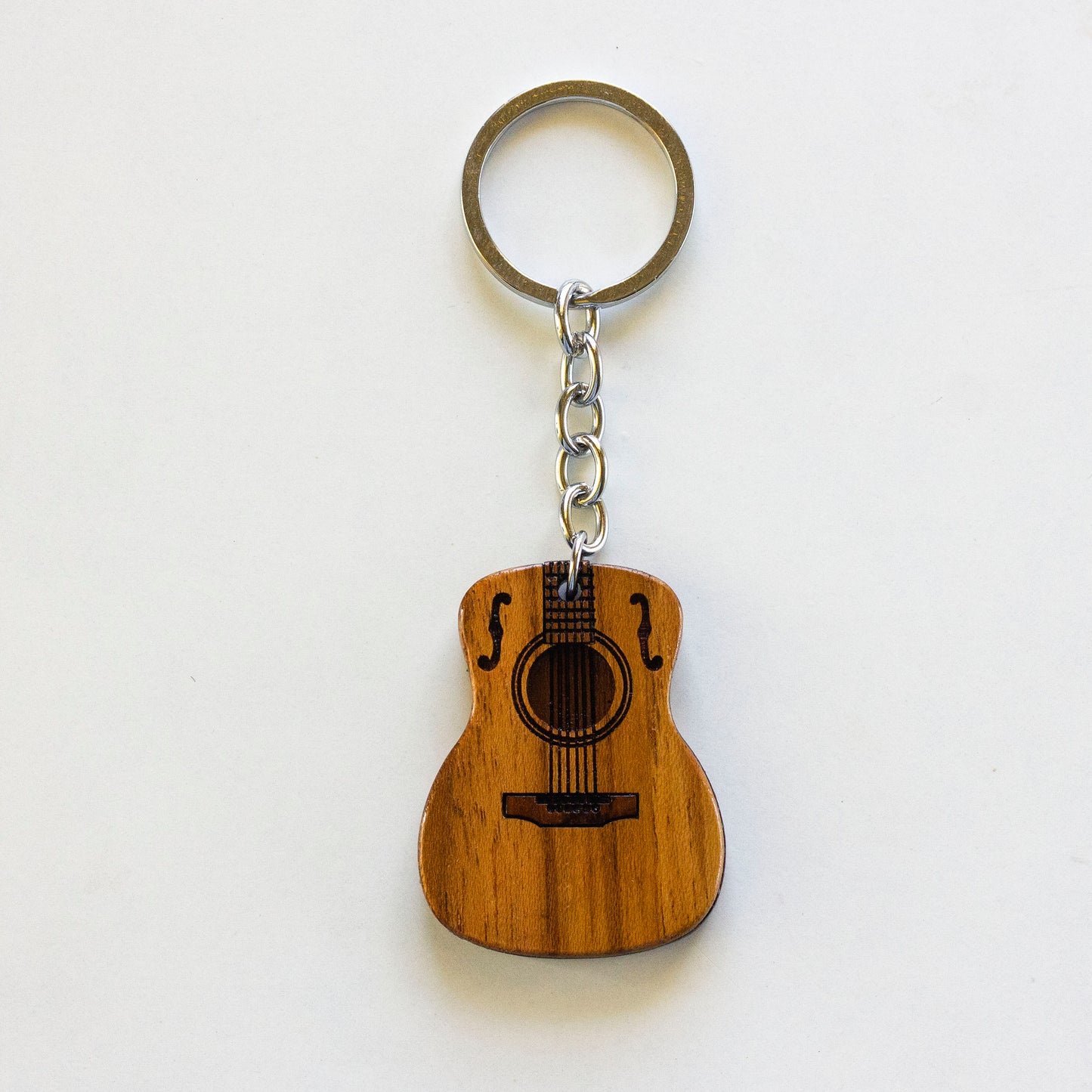 Wooden Guitar Keychain - Ethical Fashion for Music Enthusiasts