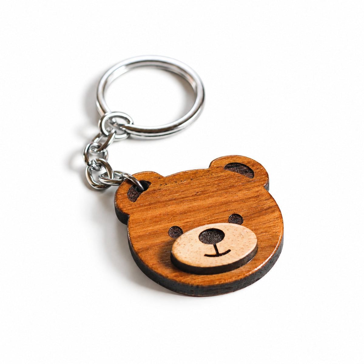 Wooden Bear Keychain | FULKERYA