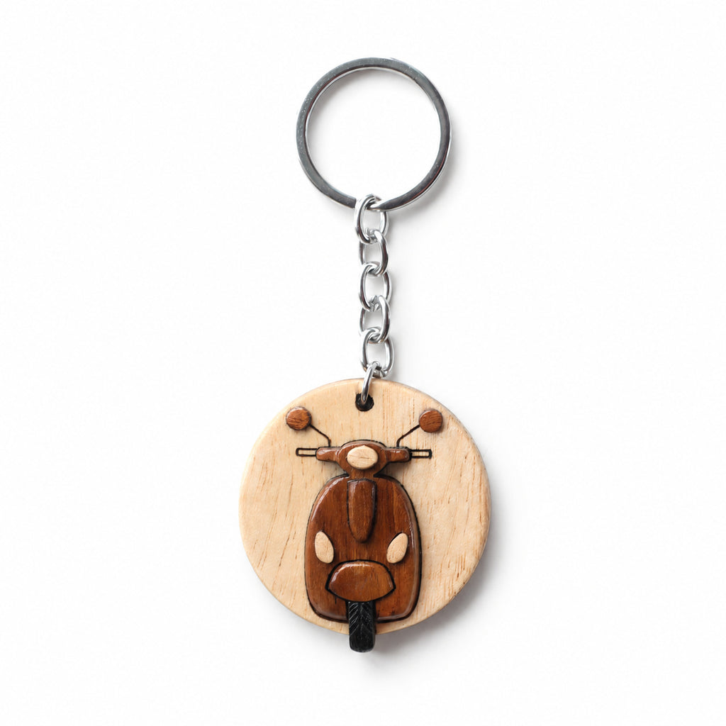 Wooden Scooter Keychain | FULKERYA