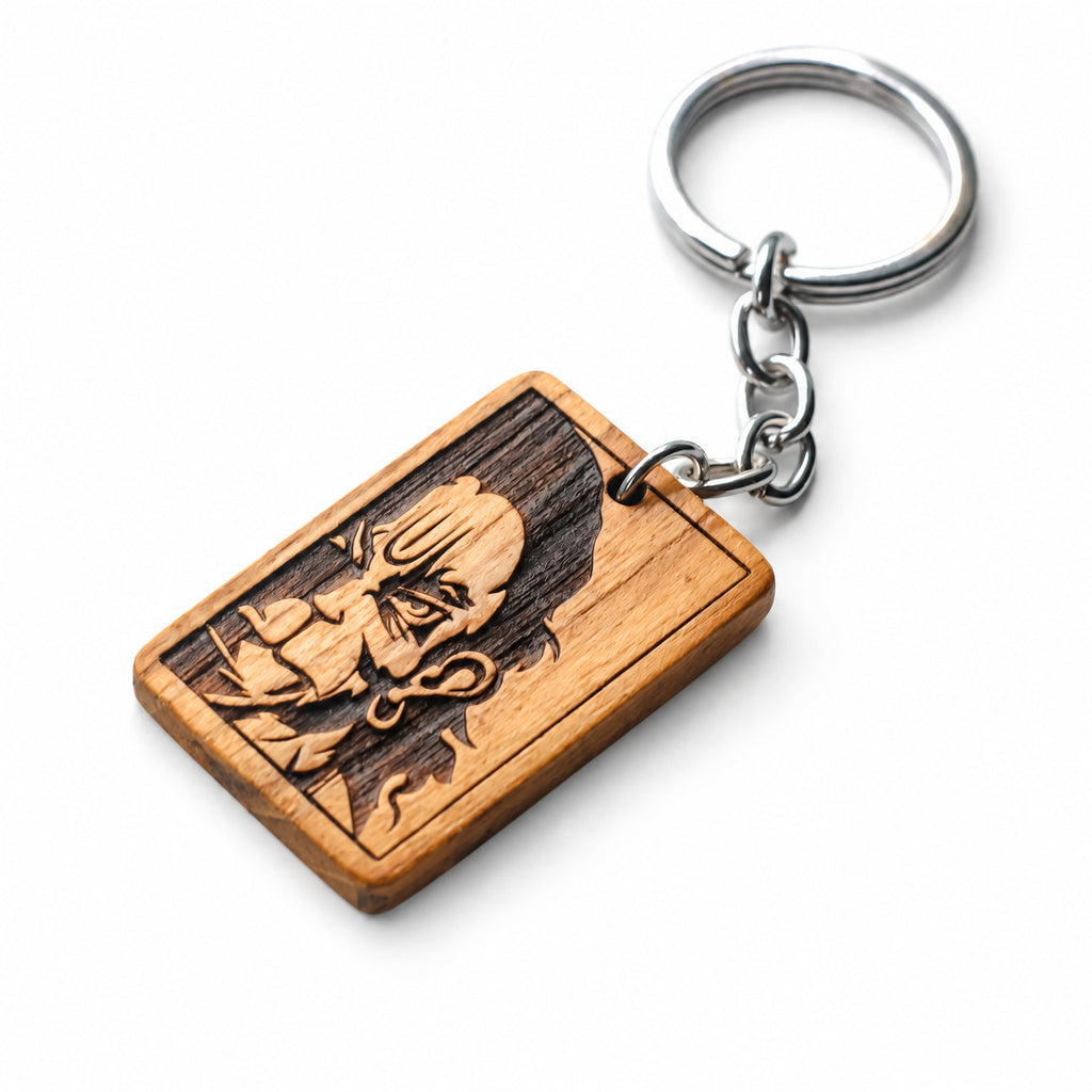 Wooden Hanuman Ji Keychain | FULKERYA