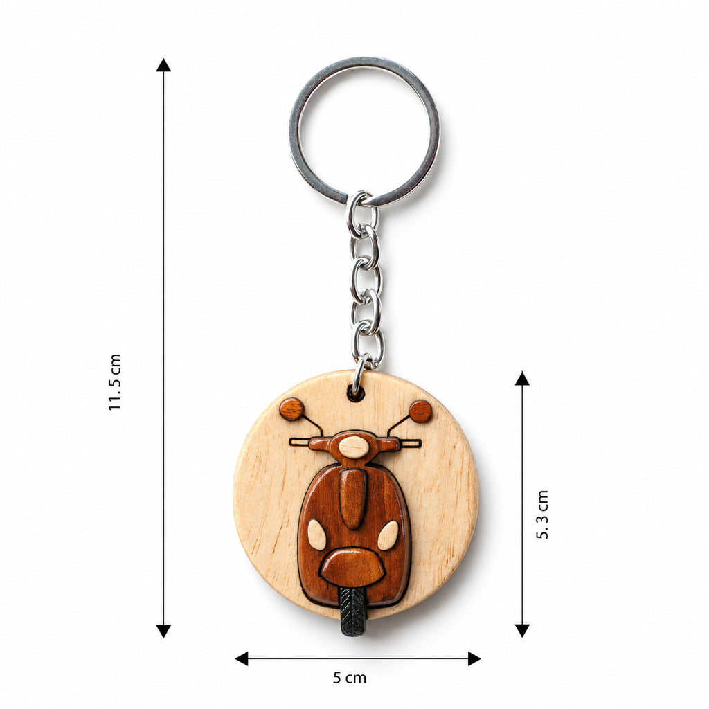 Wooden Scooter Keychain | FULKERYA