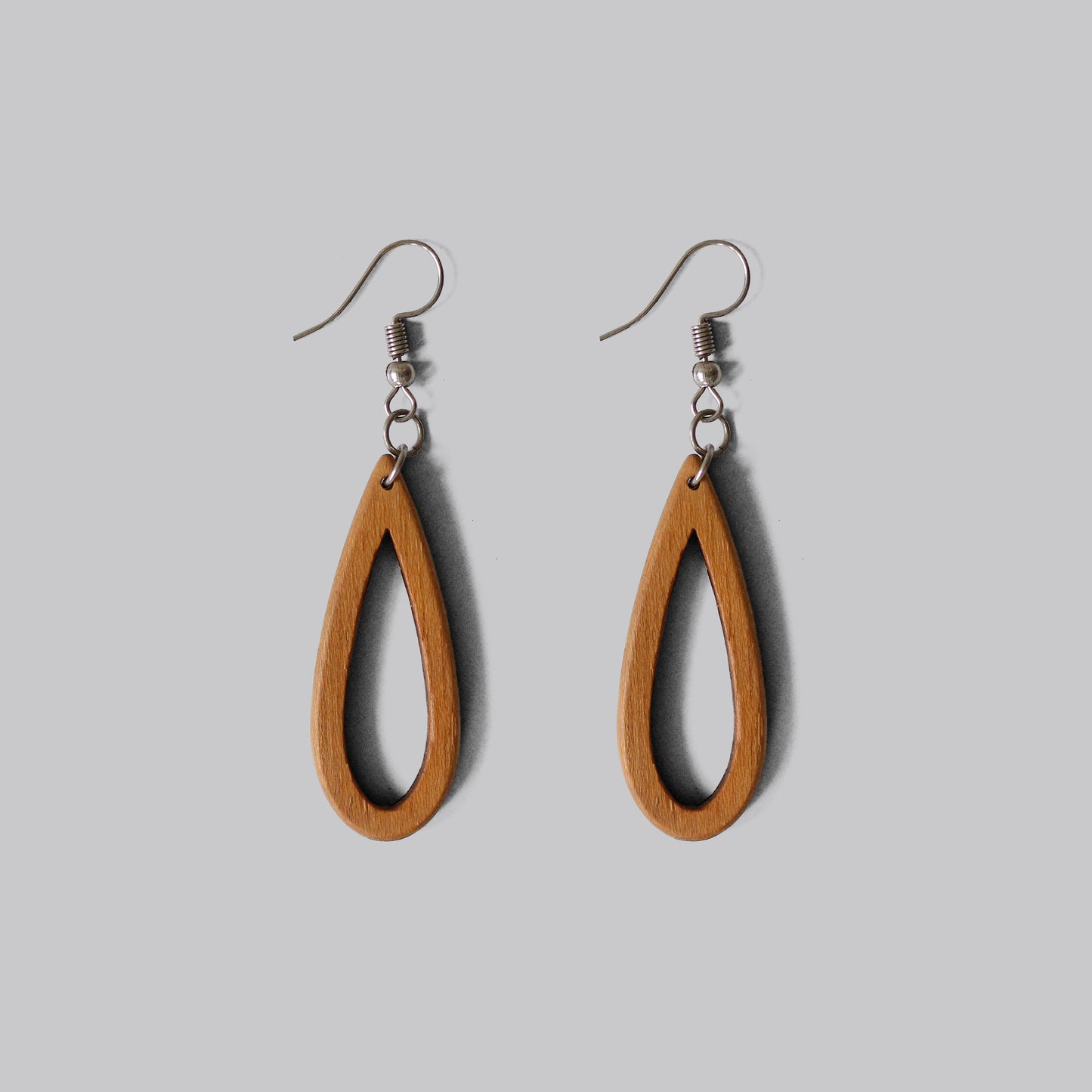 Eco-Friendly Hollow Drop Wooden Earrings - Sustainable and Stylish Accessories