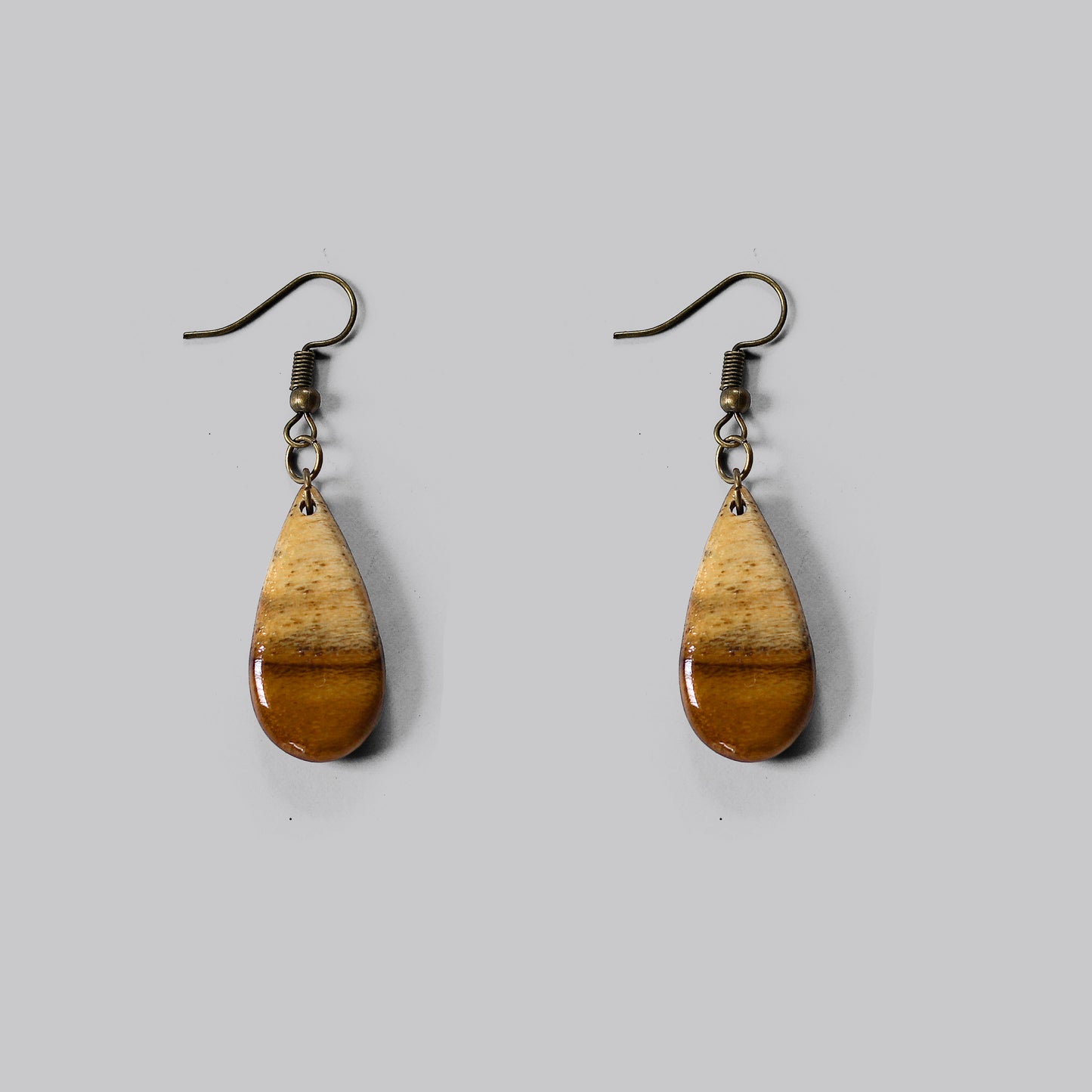 Sustainable Wooden Drop Earrings - Eco-Friendly Jewelry with Unique Charm