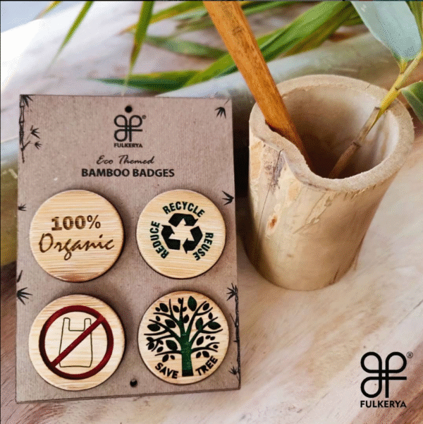 Eco-Friendly Bamboo Badges