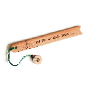 Bamboo Bookmark - Let The Adventure Begin