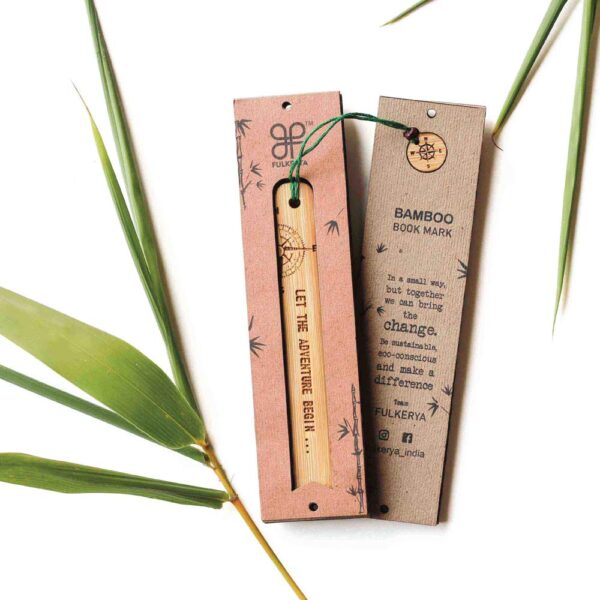 Bamboo Bookmark - Let The Adventure Begin - Image 2