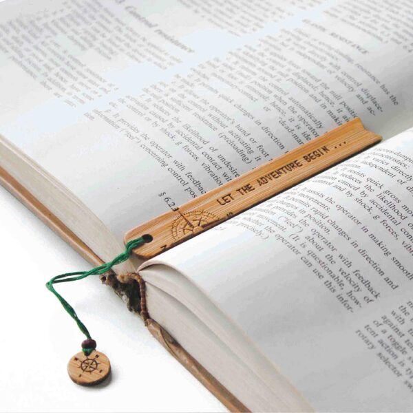 Bamboo Bookmark - Let The Adventure Begin - Image 3