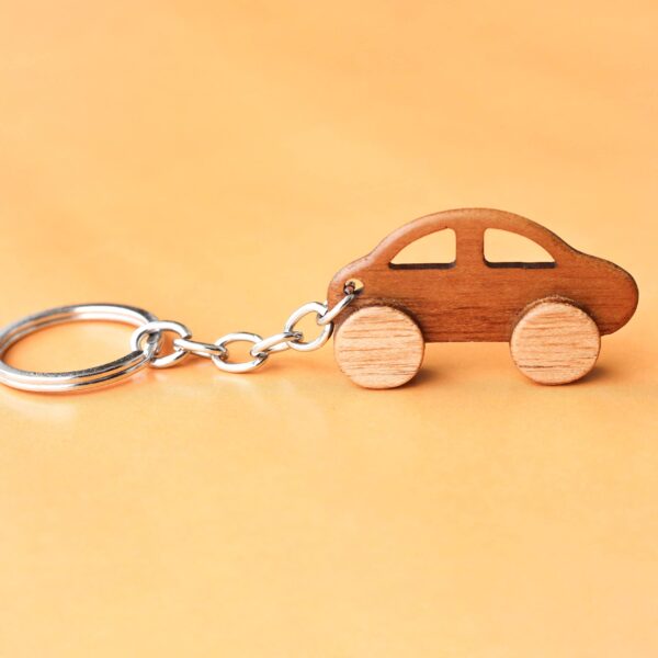 Wooden Car Keychain - Image 3