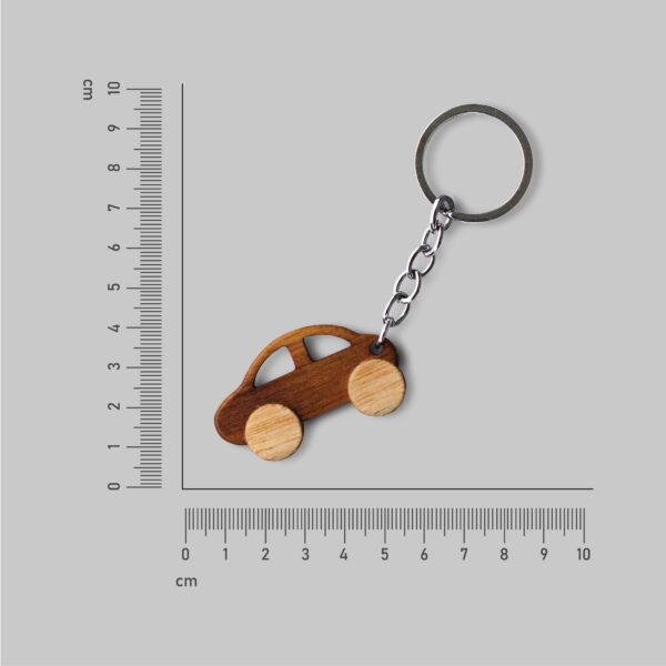 Wooden Car Keychain - Image 4