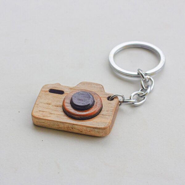 Wooden Camera Keychain - Image 5