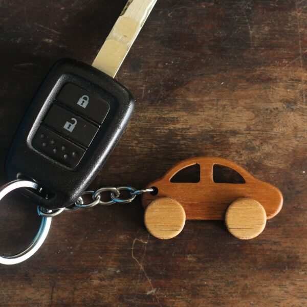 Wooden Car Keychain - Image 2