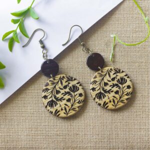 Engraved Bamboo Ear Jewelry