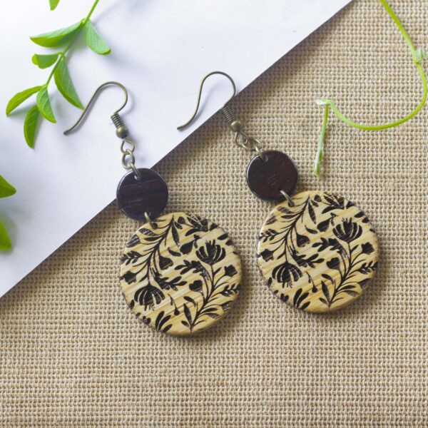Engraved Bamboo Ear Jewelry