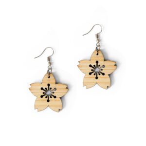 Bamboo Wild Flower Earrings