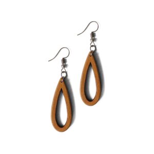 Minimalist Design Wooden Earrings for Girls