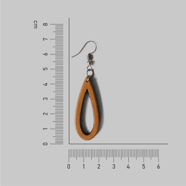 Minimalist Design Wooden Earrings for Girls - Image 3