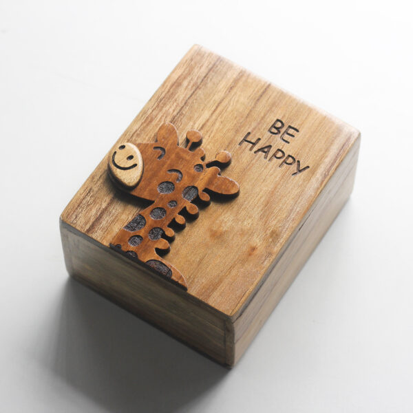 Wooden Pencil Holder with Happy Giraffe Design for Kids, Teens and Adults | Perfect Bithday Gifts for Kids and Teens | Desk Organiser for Stationery - Image 3