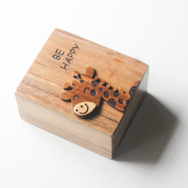 Wooden Pencil Holder with Happy Giraffe Design for Kids, Teens and Adults | Perfect Bithday Gifts for Kids and Teens | Desk Organiser for Stationery - Image 4