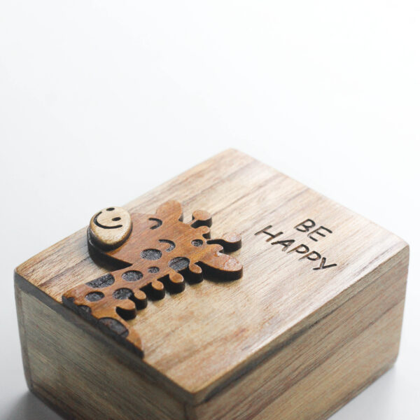 Wooden Pencil Holder with Happy Giraffe Design for Kids, Teens and Adults | Perfect Bithday Gifts for Kids and Teens | Desk Organiser for Stationery - Image 5