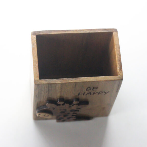 Wooden Pencil Holder with Happy Giraffe Design for Kids, Teens and Adults | Perfect Bithday Gifts for Kids and Teens | Desk Organiser for Stationery - Image 6