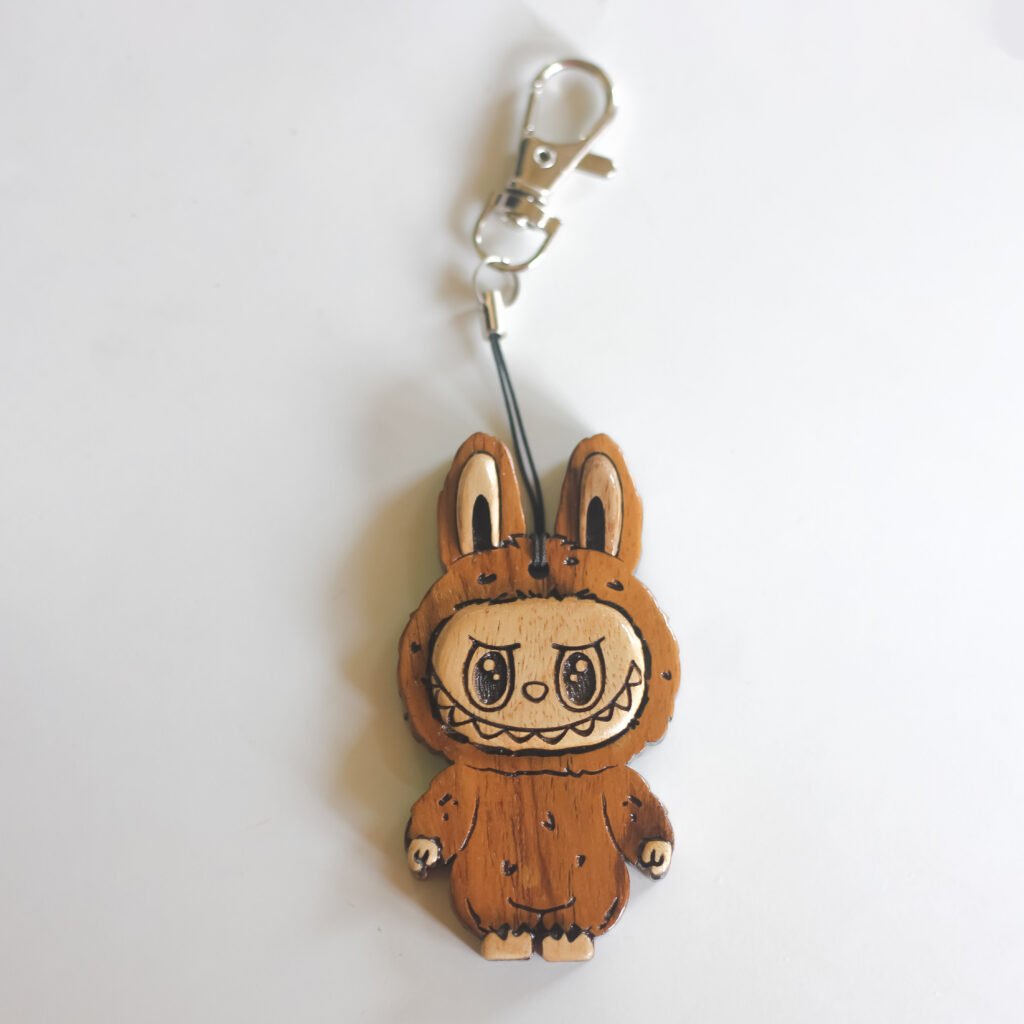 Labubu Wooden Keychain - FULKERYA