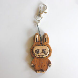 Labubu Wooden Keychain